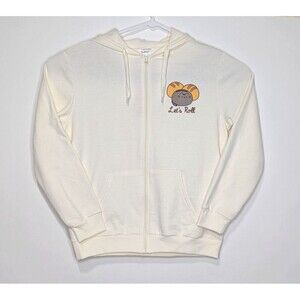 Pusheen Box Exclusive Let’s Roll Medium Cream Zip Up Hoodie Spring 24 Carb Club